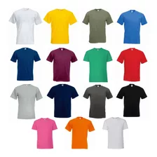 Camisetas Cuello Redondo En Algodón 180 Gramos En Colores