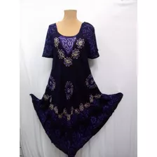 Vestido Corto Amplio Viscosa Señora 