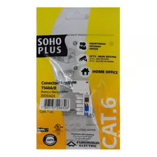 Conector Fêmea Rj45 Keystone Furukawa Sohoplus Cat6 Branco