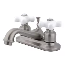 Grifo De Lavabo Kingston Brass Kb608px Centerset, De Ni C...