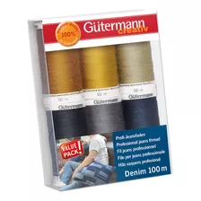 Gutermann Hilo Denim 6 Spls Denim Multicolor