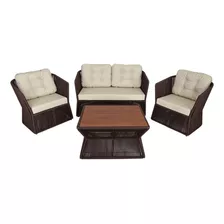 Conjunto De Poltronas New York Em Alumínio E Corda Náutica Cor Rami