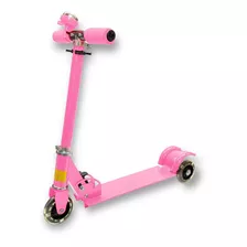 Patineta Monopatin Para Niños Aluminio Ruedas Goma Color Rosado