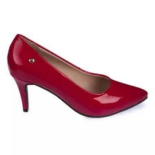 Zapato Taco Stiletto Piazza Mujer Rojo