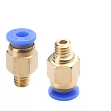 Conector Bowden Pc4-m6 P/ Tubo Ptfe 4mm Filamento De 1.75mm 