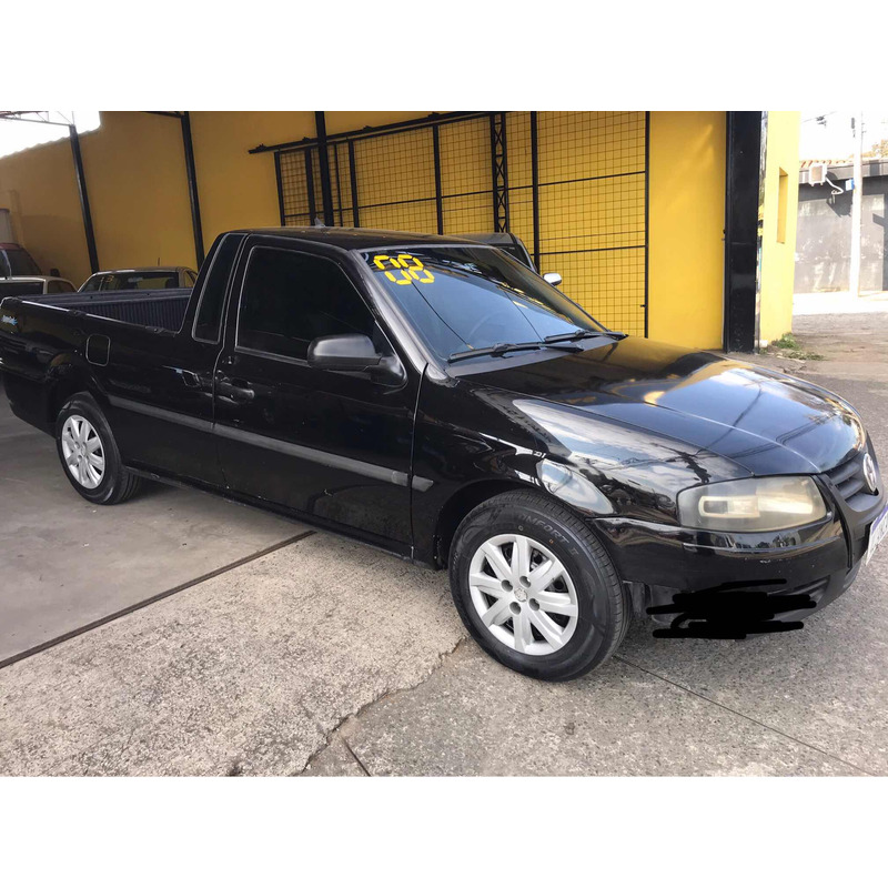 Comprar Picape Volkswagen Saveiro 1.6 G4 Titan Flex Preto 2008 em Lorena-SP