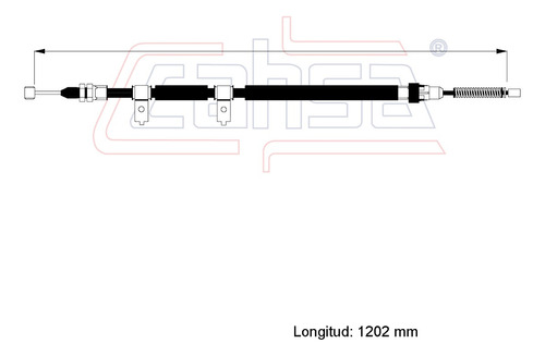 Cable Freno Trasero Izq Para Suzuki Carry Furgon 1.3l 2003 Foto 2