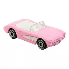Auto Hot Wheels Película Barbie Corvette 1956 Color Rosa