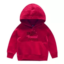 Moletom Infantil Blusa De Frio Princesa Menina Quente Macio