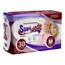 Fralda Geriátrica Adulto Suavidade M 30un