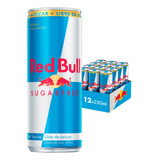 Bebida Energetica Red Bull Sugar Free 12 Latas De 250ml