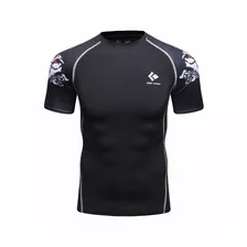 Polera De Compresión Rashguard Polera Deportiva Hombro Lobo