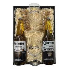 Kit Cerveza Corona 710ml X2 + Copas + Maní - Pérez Tienda -