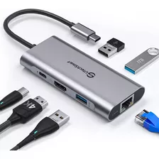  Hub 6 En 1 Usb C A Hdmi Con Ethernet