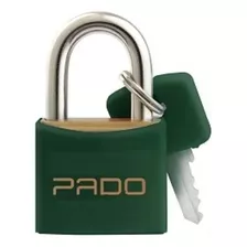 Cadeado Cores Pado Lt-25 Colorido Latão Mala Mochila Armário Cor Verde