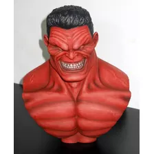 Red Hulk, Busto, Resina, Escala 1/3 4.2 Kg Fan Art