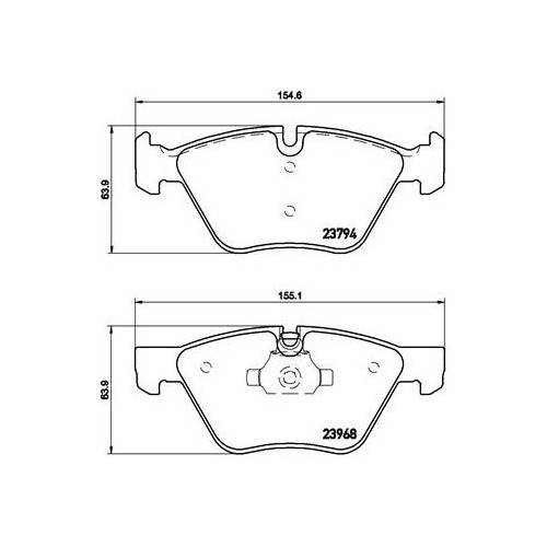 Balatas De Frenos Delanteros Bmw 325i X1 Z4 330i 335i M3 \u0026 Foto 3