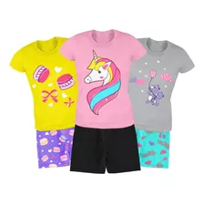 Kit 8 Peças De Roupa Infantil Menina Atacado Feminino Verão