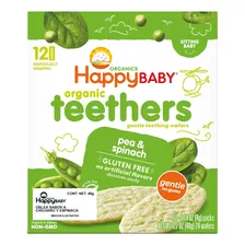 Happy Baby Teethers Orgánicos De Chícharo Y Espinaca
