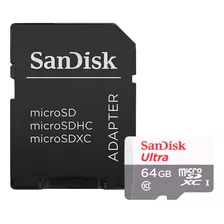 Cartão Memória Micro Sd 64gb Sandisk Para Câmeras Cftv Ip Tf