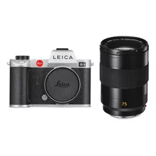 Kit De Cámara Sin Espejo Leica Sl2 Con Lente 75mm F/2 Plata