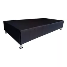 Box Spring Individual Cama En Tela