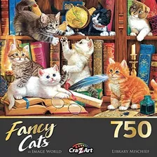 Cra-z-art Fancy Cats Puzzle De 750 Piezas - Travesuras De Bi