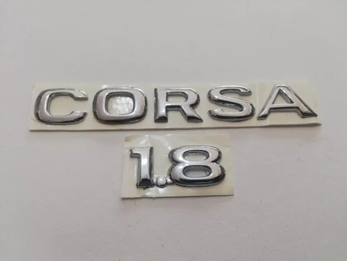 Emblemas Chevrolet Corsa 1.8 Letras Cromadas Foto 2