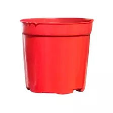 Vasos Kit 100 Pote 6 De Plástico 80 Ml Vermelho Plantas Top
