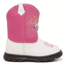 Botina Bota Feminina Country Infantil Texana D'janu Rosa