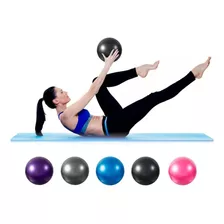 Kit Com 6 Bola Yoga Pilates Fisio Overball Ginastica 25cm Cor Cinza