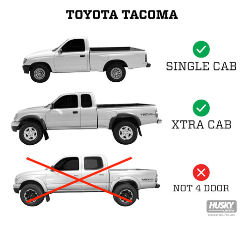 Husky Liners Serie Classic Style | Toyota Tacoma Access Cab. Foto 2