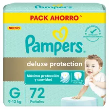 Pañales Pampers Deluxe Protection G X 72 Unidades