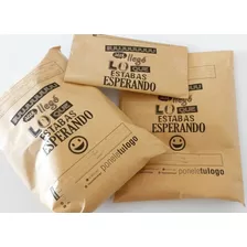 250 Bolsa Papel Sobres Ecommerce 19x24 Madera Poneletulogo!