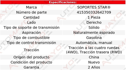 Tacn Transmisin Aut, Std Der Tracker 1.6l 4 Cil 1993-1997 Foto 2