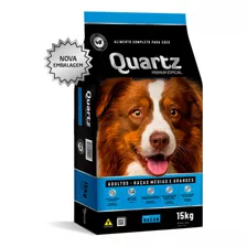 Quartz Adultos Ração Para Cães Médio/grande Sabor Bacon 15kg