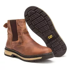 Bota Coturno Botina Farmer Caterpillar 100% Couro Legitimo