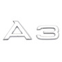 Emblema Para Audi Rs A3 A4 Negro Autoadherible