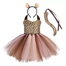 Animal World - Vestido Para Niños Con Diseño De Vaca Y Tigre