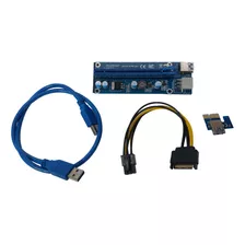 Placa Riser Pci-e 1x To 16x Para Mineração 3892