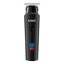 Maquina De Cortar Cabelo Barba Sem Fio Vgr-937 Display Digit Cor Preto