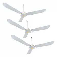 Ventilador De Techo Adir 2070 Blanco 3 Aspas Paquete De 3pzs