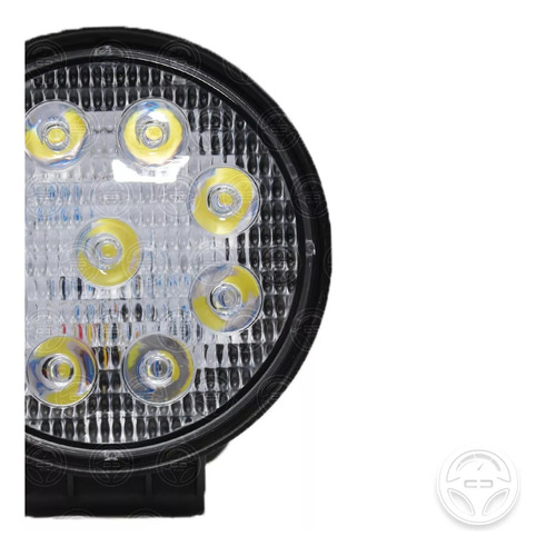 Par Faros 9 Led Con Estrobo Auxiliares 27w Jeep 4x4 12-24v F Foto 7