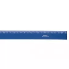 Regua Poliestireno 10und 20cm Azul (7038)