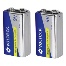 Bateria Pila Recargable 9v Volteck 250mah - 1000 Ciclos Pack