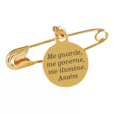 Alfinete Pingente Personalizado Para Bebê Banhado Ouro 18k