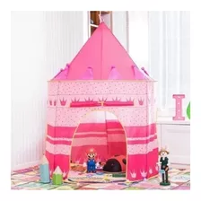 Carpa Castillo Infantil Niños Rosado Fácil Armado