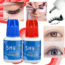 Pegamento Extension De Pestañas Sky Glue Tapa Roja Vol 10 Gr Color Azul