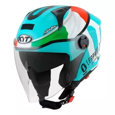 Capacete Motociclista Kyt D-city Dennis Foggia Leopard