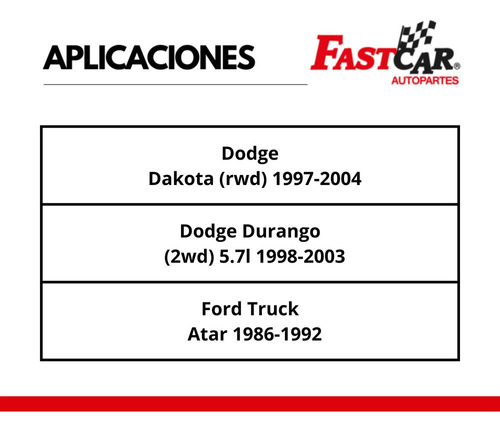 2 Amortiguadores Delantero Dodge Durango 2wd 5.7l 1998 2003 Foto 4